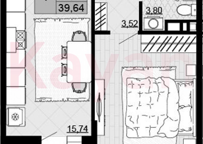 Продажа 1-комн. квартиры, 38.11 кв.м фото 0