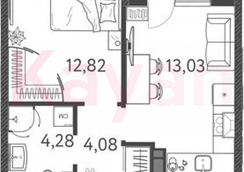 Продажа 1-комн. квартиры, 34.21 кв.м фото 0