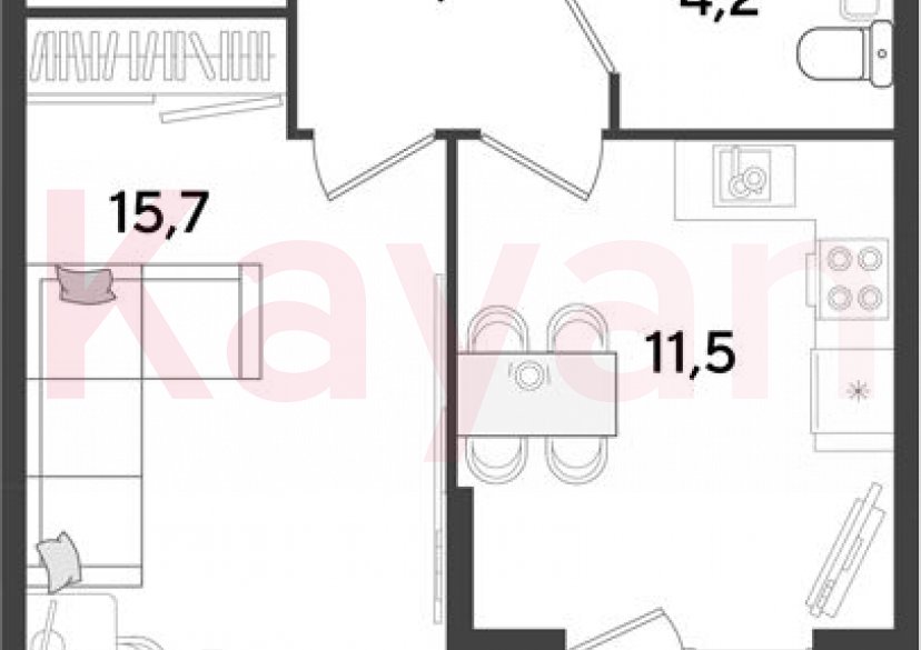 Продажа 1-комн. квартиры, 38.3 кв.м фото 0