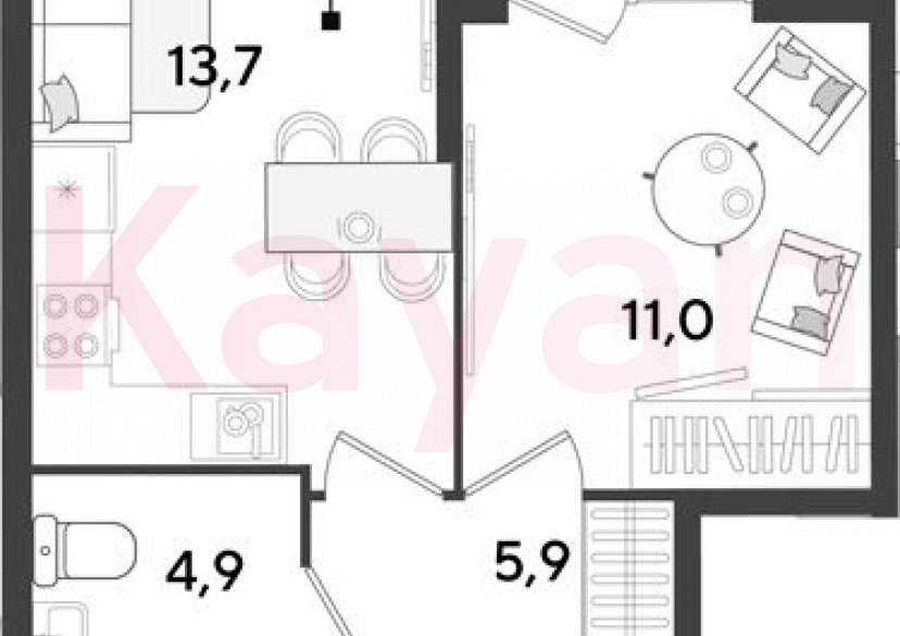 Продажа 1-комн. квартиры, 35.5 кв.м фото 0