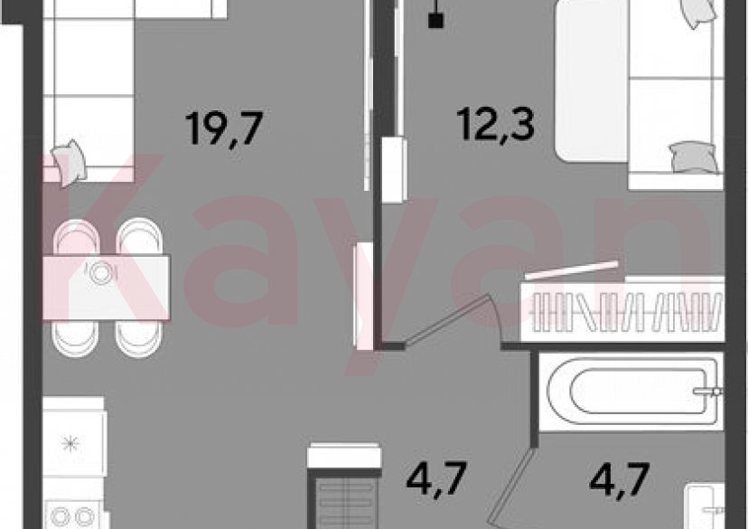 Продажа 2-комн. квартиры, 41.4 кв.м фото 0