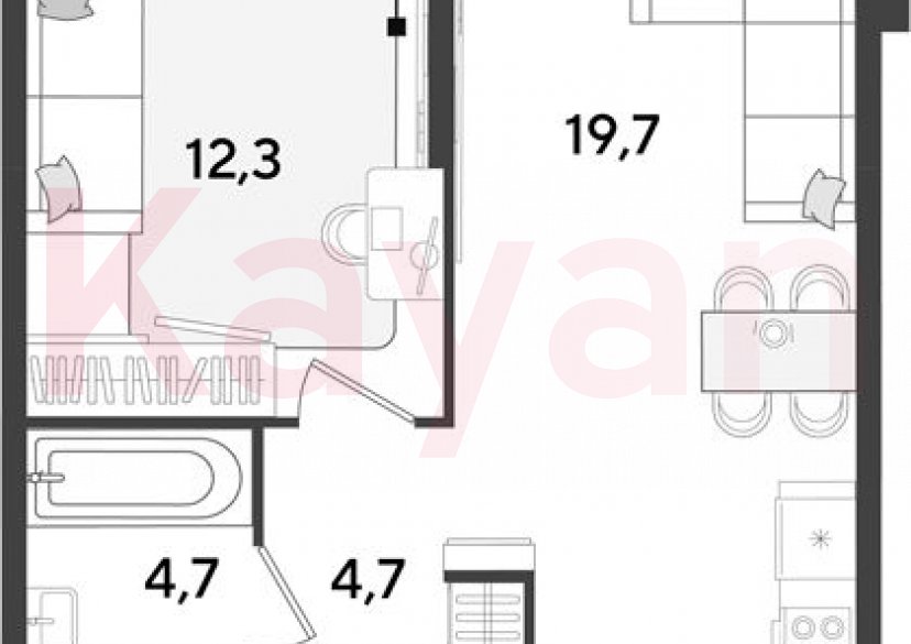 Продажа 2-комн. квартиры, 41.4 кв.м фото 0