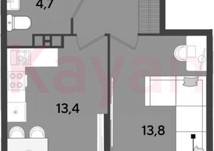 Продажа 1-комн. квартиры, 37.8 кв.м фото 0