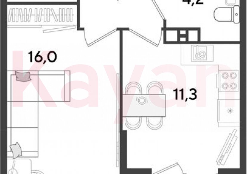 Продажа 1-комн. квартиры, 38 кв.м фото 0