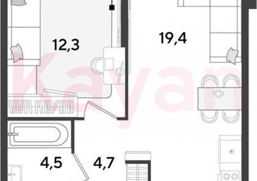 Продажа 2-комн. квартиры, 40.9 кв.м фото 0