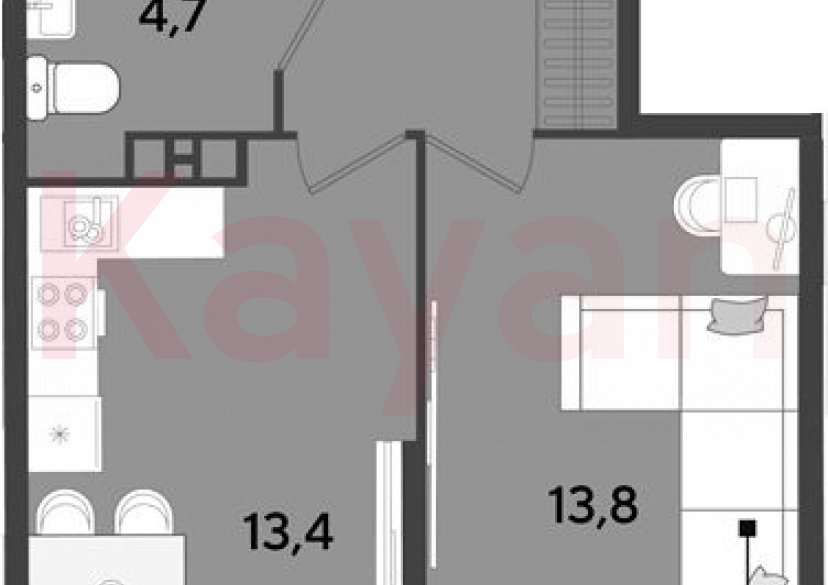 Продажа 1-комн. квартиры, 37.8 кв.м фото 0