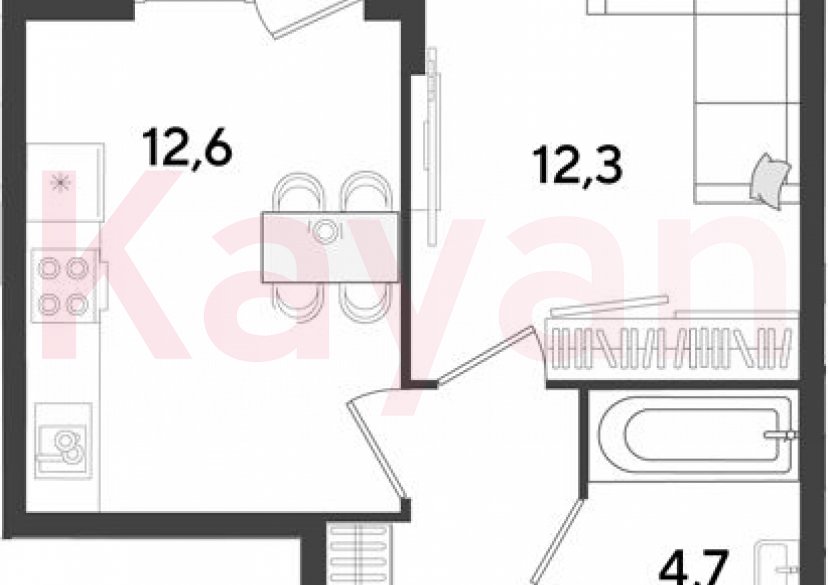 Продажа 1-комн. квартиры, 34.5 кв.м фото 0