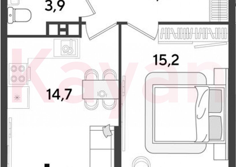 Продажа 1-комн. квартиры, 41 кв.м фото 0