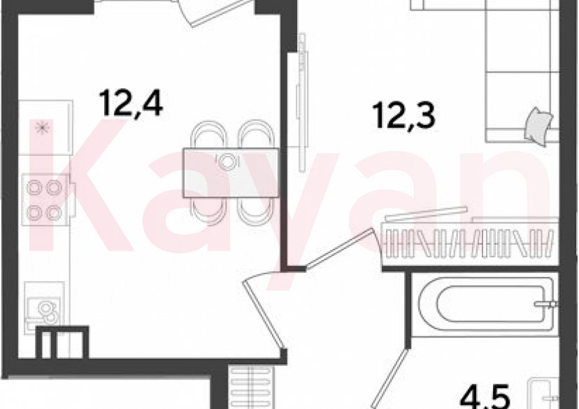 Продажа 1-комн. квартиры, 34.1 кв.м фото 0