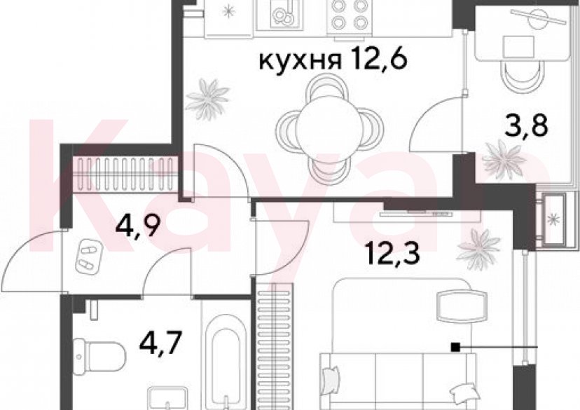 Продажа 1-комн. квартиры, 34.5 кв.м фото 0