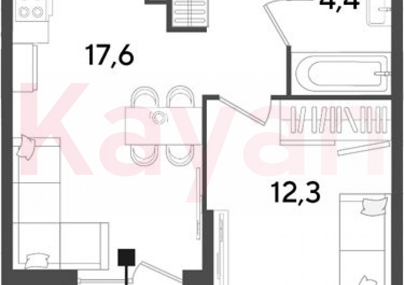 Продажа 2-комн. квартиры, 39 кв.м фото 0