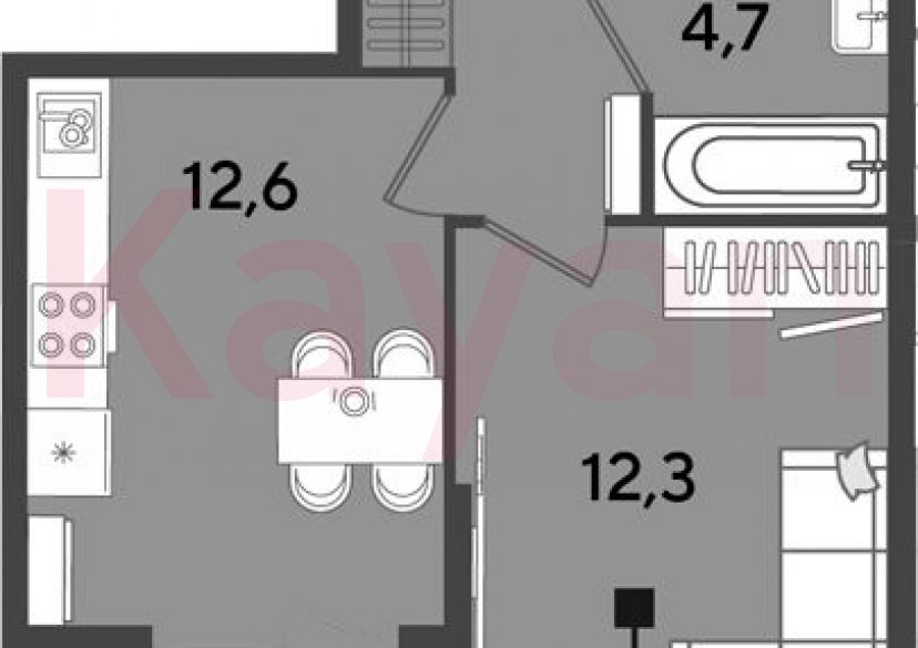 Продажа 1-комн. квартиры, 34.5 кв.м фото 0