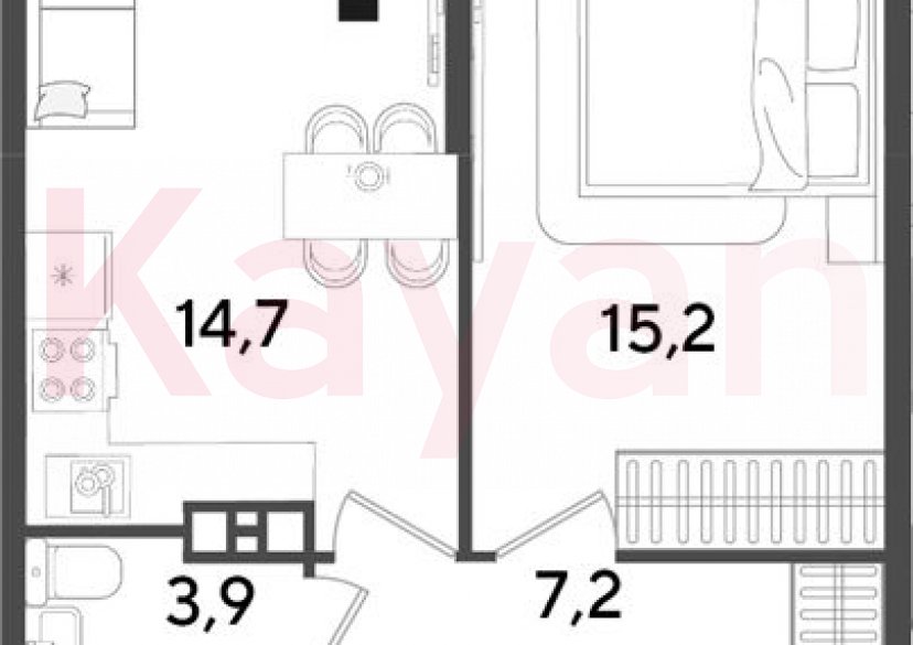 Продажа 1-комн. квартиры, 41 кв.м фото 0