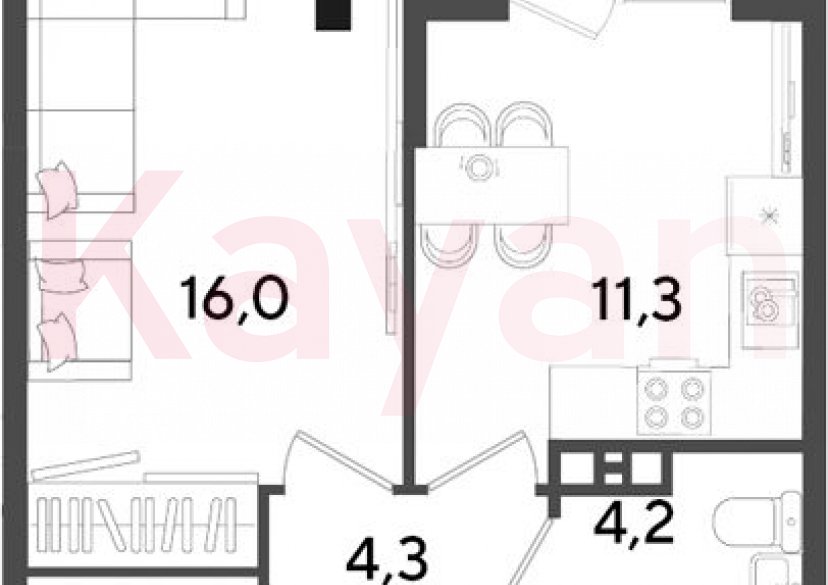 Продажа 1-комн. квартиры, 38 кв.м фото 0