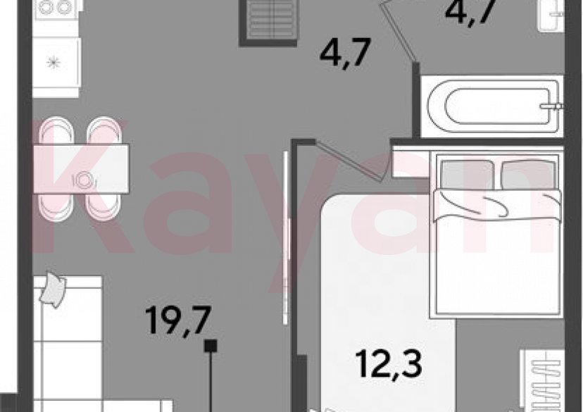 Продажа 2-комн. квартиры, 41.4 кв.м фото 0