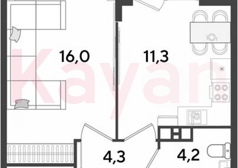 Продажа 1-комн. квартиры, 38 кв.м фото 0