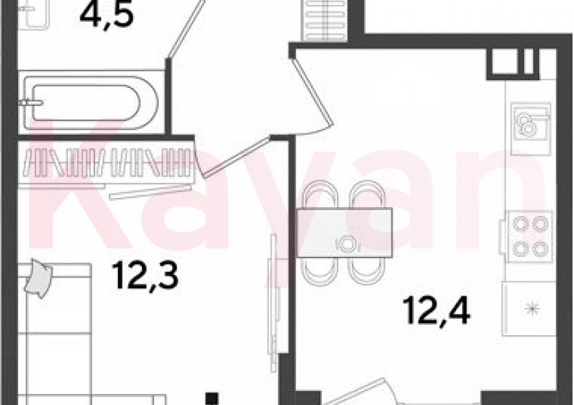 Продажа 1-комн. квартиры, 34.1 кв.м фото 0