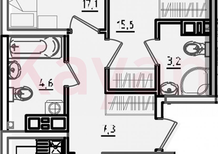 Продажа 3-комн. квартиры, 67.7 кв.м фото 0