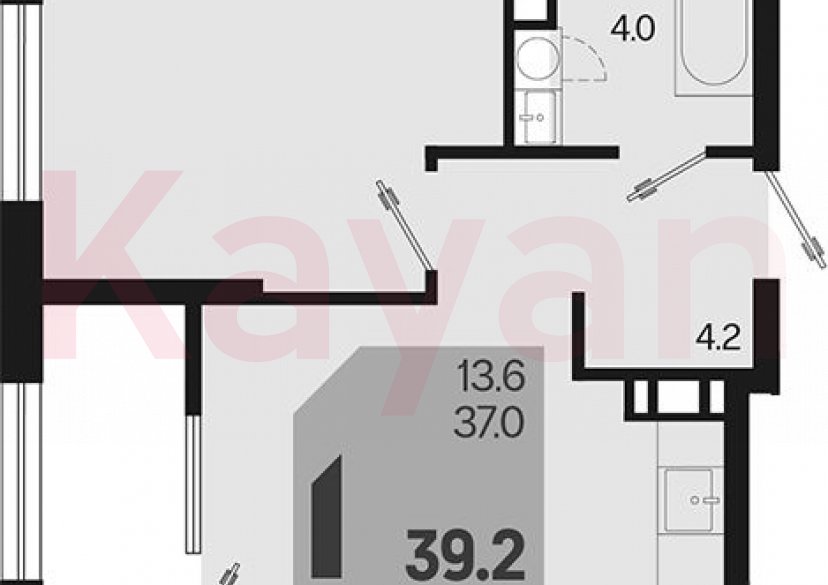 Продажа 1-комн. квартиры, 37 кв.м фото 0