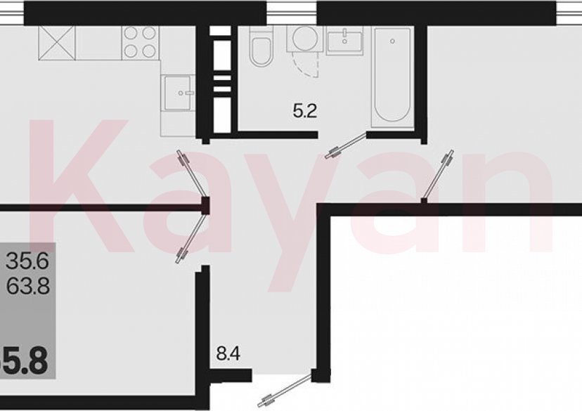 Продажа 2-комн. квартиры, 64.7 кв.м фото 0