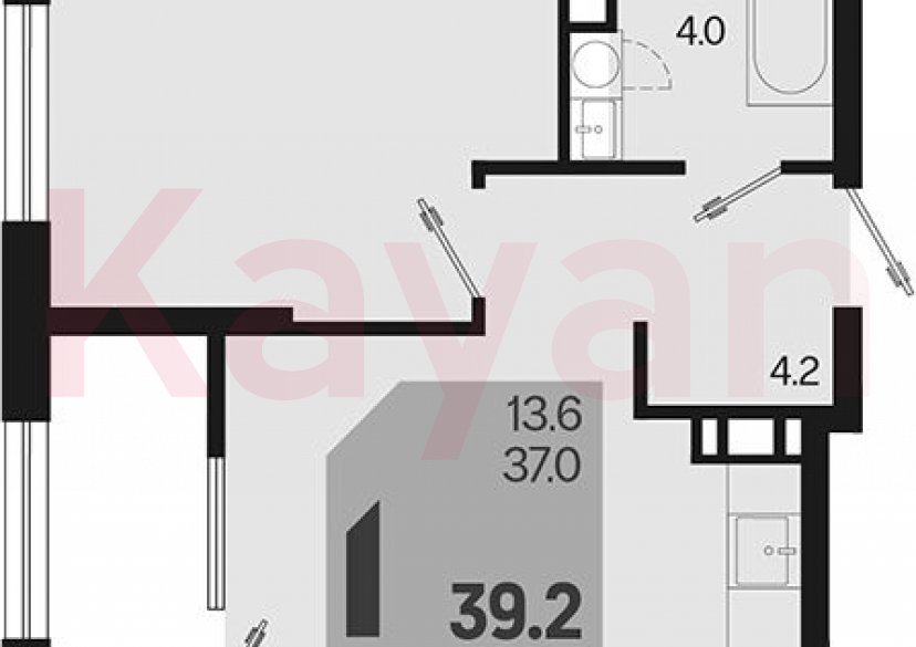 Продажа 2-комн. квартиры, 37 кв.м фото 0