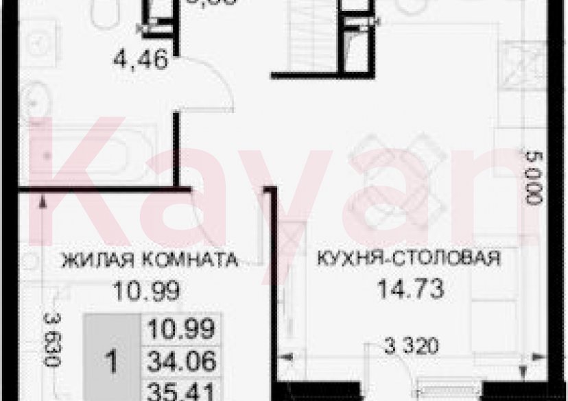 Продажа 1-комн. квартиры, 34.06 кв.м фото 0