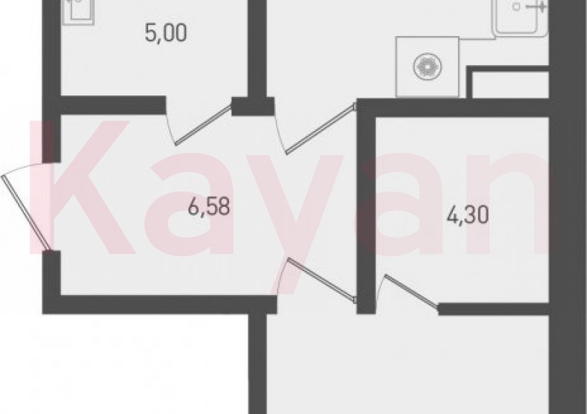 Продажа 1-комн. квартиры, 54.01 кв.м фото 0