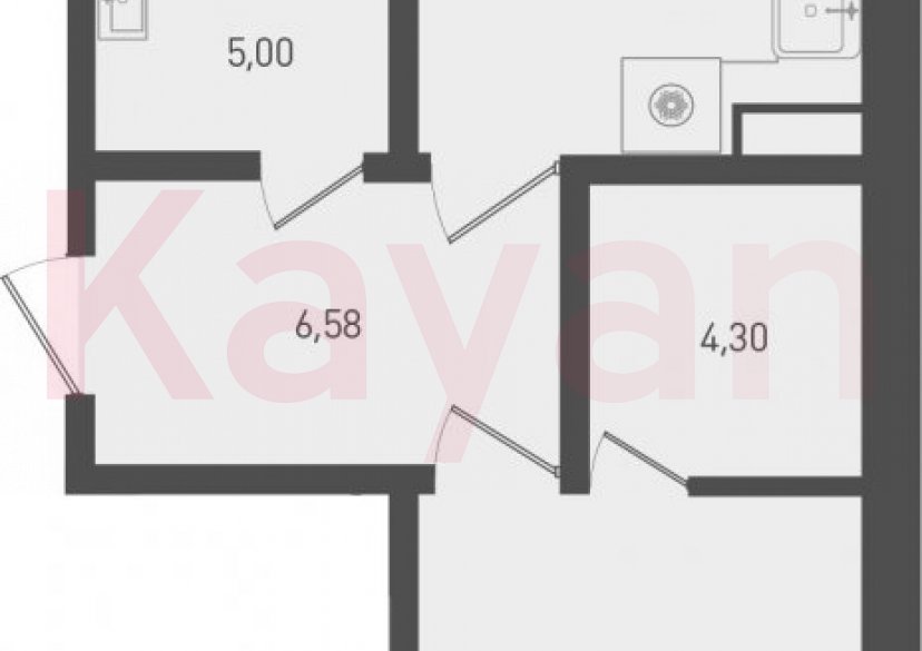 Продажа 1-комн. квартиры, 54.01 кв.м фото 0