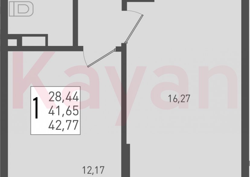 Продажа 2-комн. квартиры, 41.65 кв.м фото 0