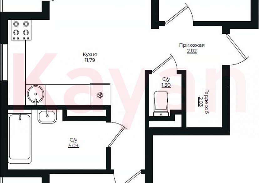 Продажа 3-комн. квартиры, 65.98 кв.м фото 0