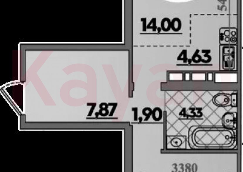 Продажа 2-комн. квартиры, 45.39 кв.м фото 0