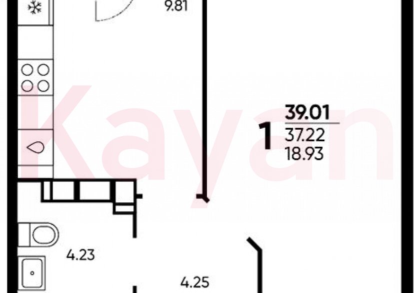 Продажа 1-комн. квартиры, 37.22 кв.м фото 0