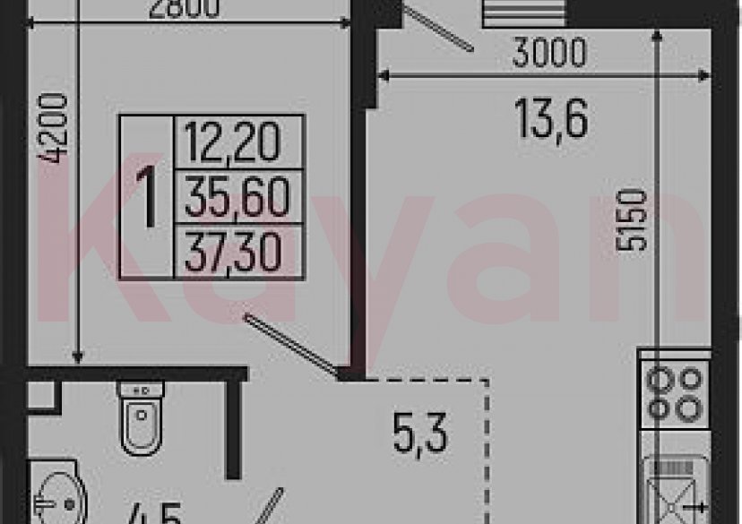 Продажа 2-комн. квартиры, 35.6 кв.м фото 0