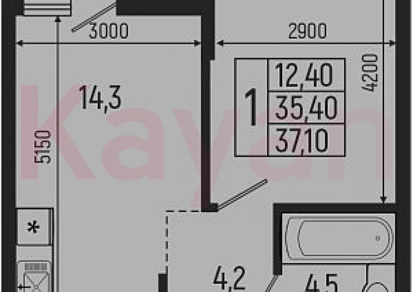 Продажа 2-комн. квартиры, 35.4 кв.м фото 0