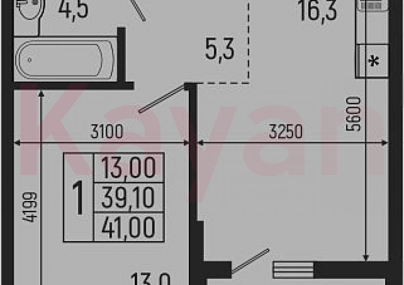 Продажа 2-комн. квартиры, 39.1 кв.м фото 0