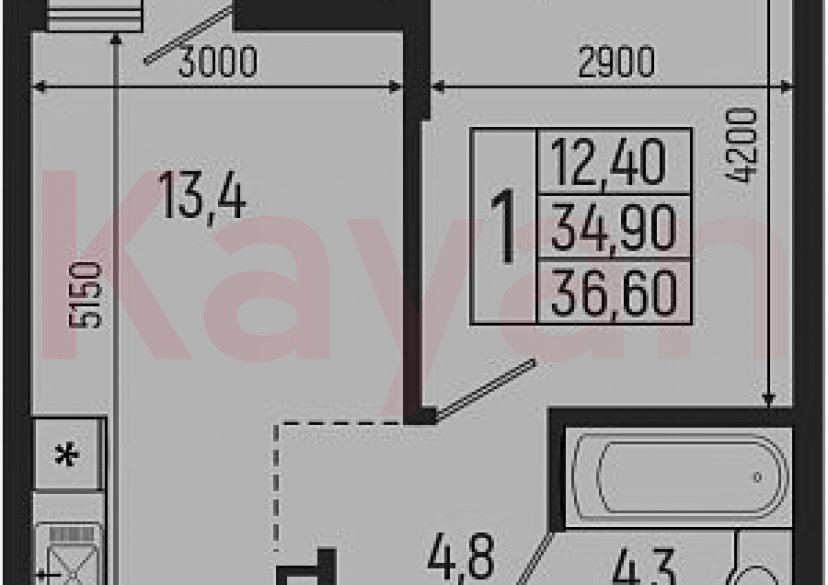 Продажа 2-комн. квартиры, 34.9 кв.м фото 0