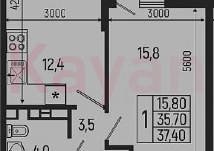 Продажа 1-комн. квартиры, 35.7 кв.м фото 0