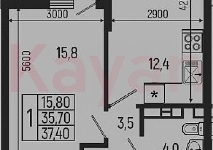 Продажа 1-комн. квартиры, 35.7 кв.м фото 0