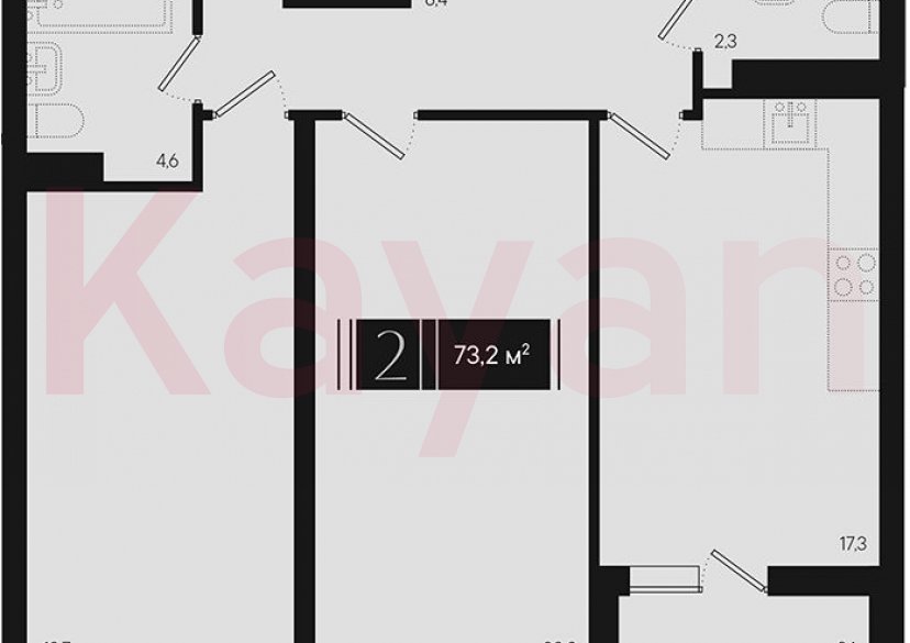 Продажа 2-комн. квартиры, 71.65 кв.м фото 0