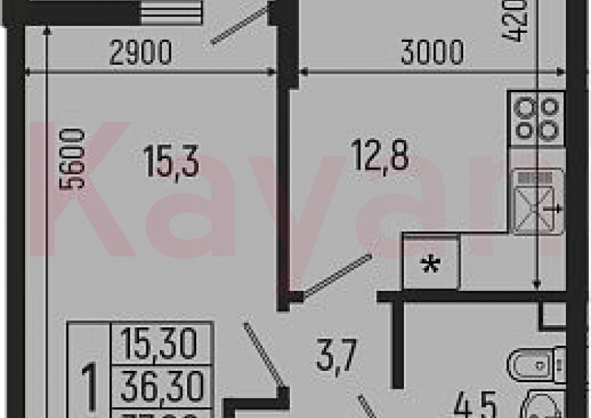 Продажа 1-комн. квартиры, 36.3 кв.м фото 0