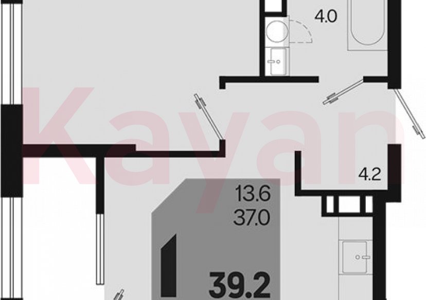 Продажа 1-комн. квартиры, 37 кв.м фото 0