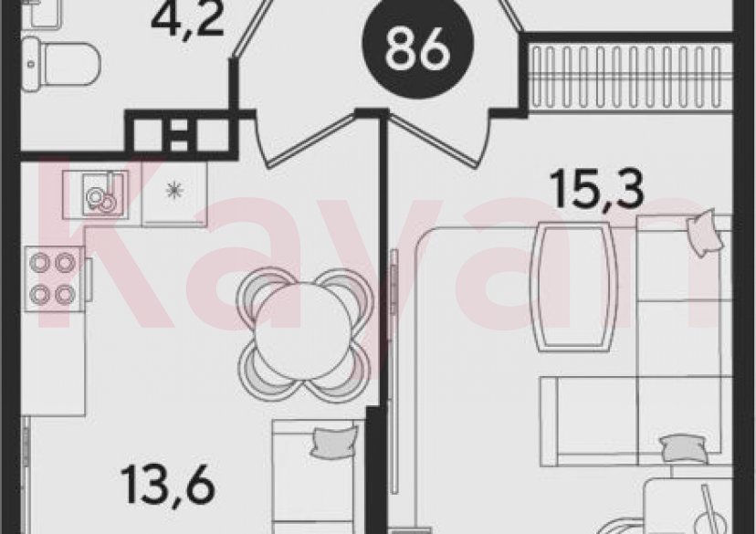 Продажа 2-комн. квартиры, 40.8 кв.м фото 0