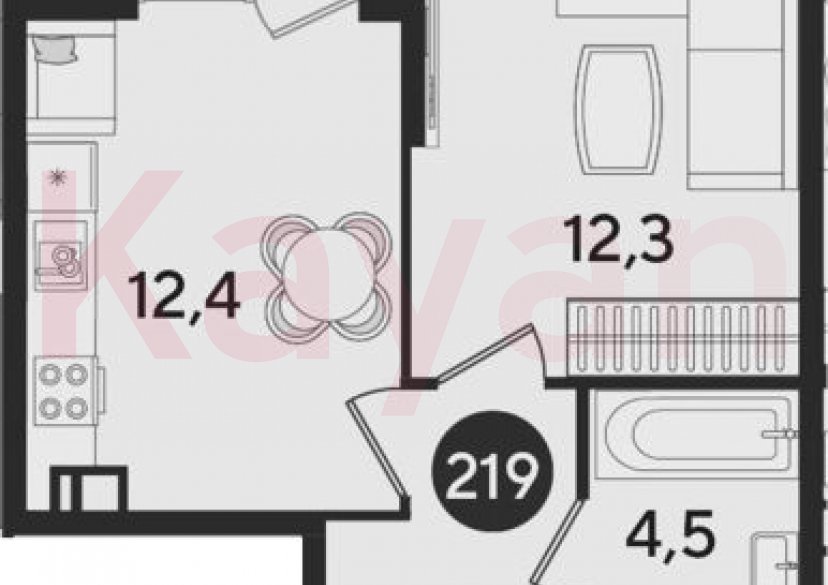 Продажа 1-комн. квартиры, 34.1 кв.м фото 0