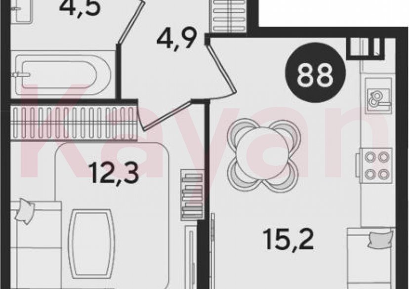 Продажа 1-комн. квартиры, 36.9 кв.м фото 0