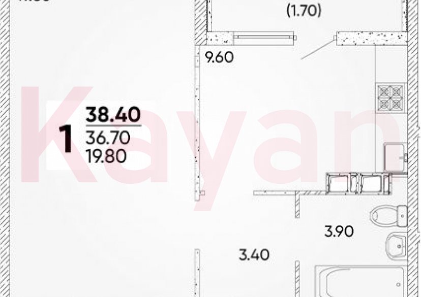 Продажа 1-комн. квартиры, 36.7 кв.м фото 0