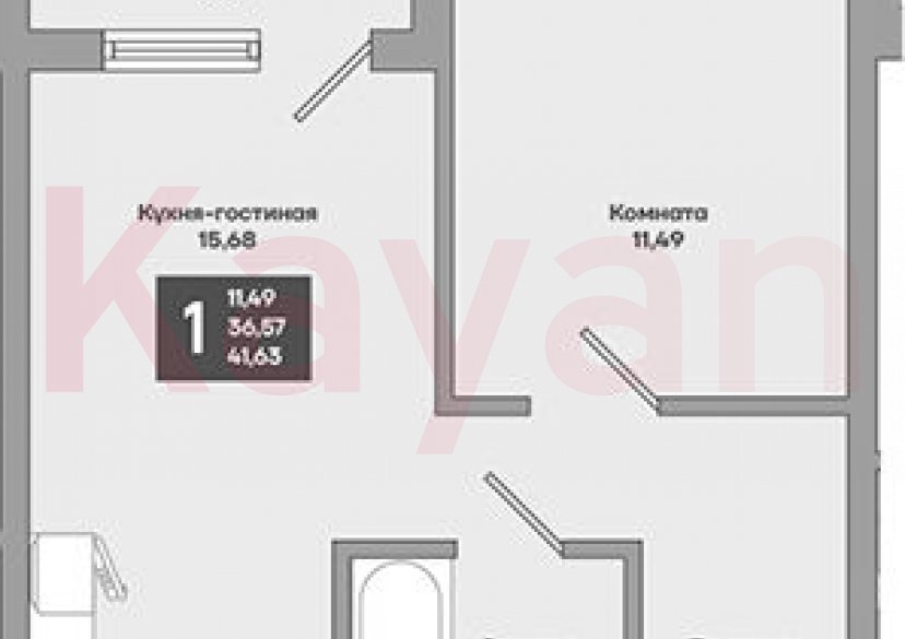 Продажа 1-комн. квартиры, 36.57 кв.м фото 0