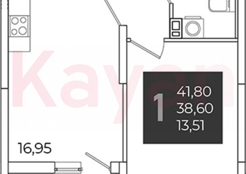 Продажа 1-комн. квартиры, 38.6 кв.м фото 0