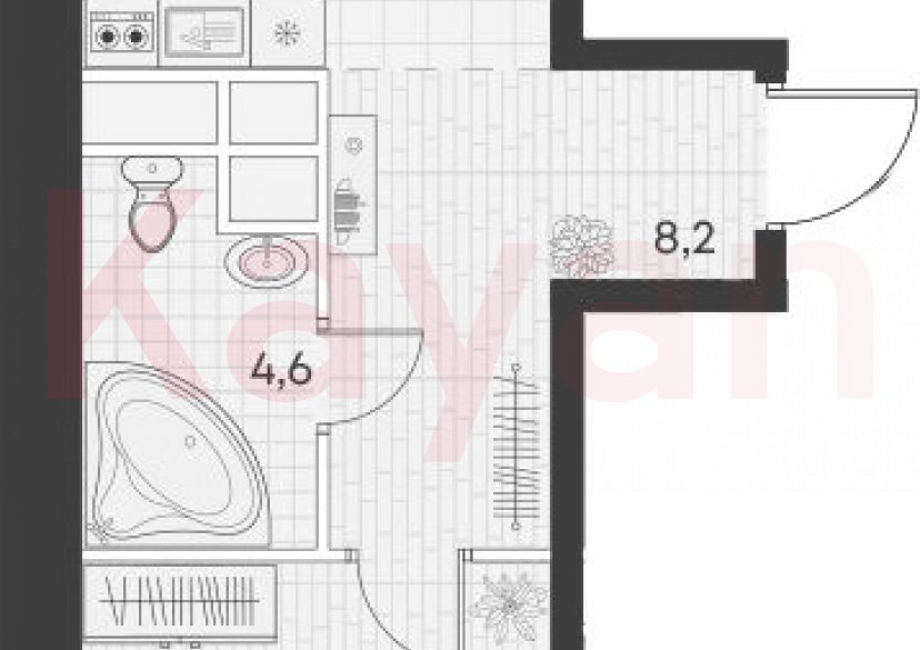 Продажа 2-комн. квартиры, 48.8 кв.м фото 0