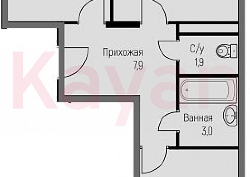 Продажа 2-комн. квартиры, 57.5 кв.м фото 0