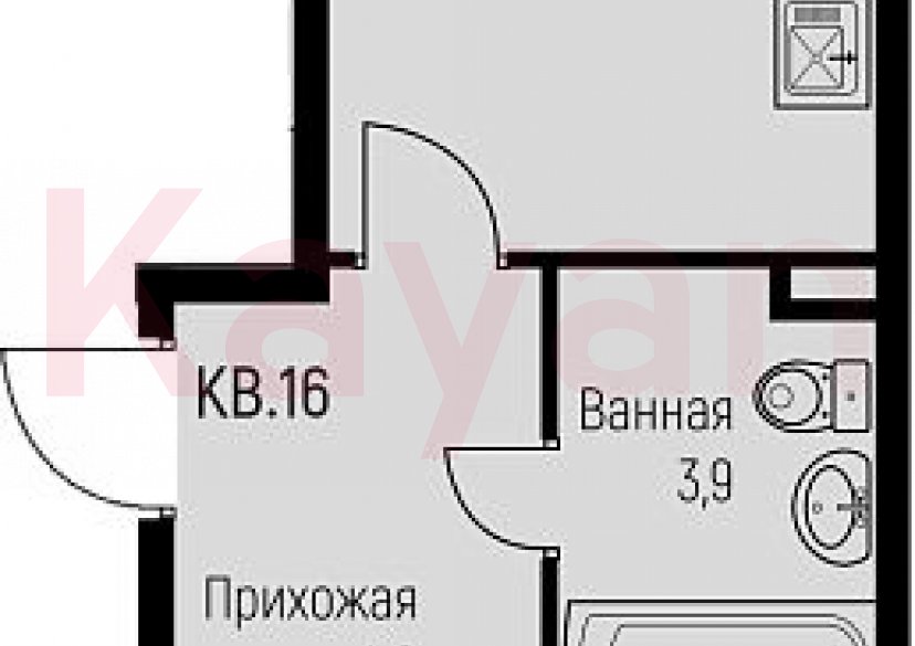 Продажа 1-комн. квартиры, 39.6 кв.м фото 0